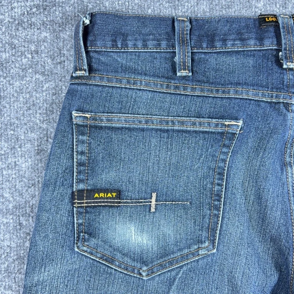 Ariat Rebar M5 Durastretch Straight Leg Jeans Mens 35x31 Blackstone 10016223